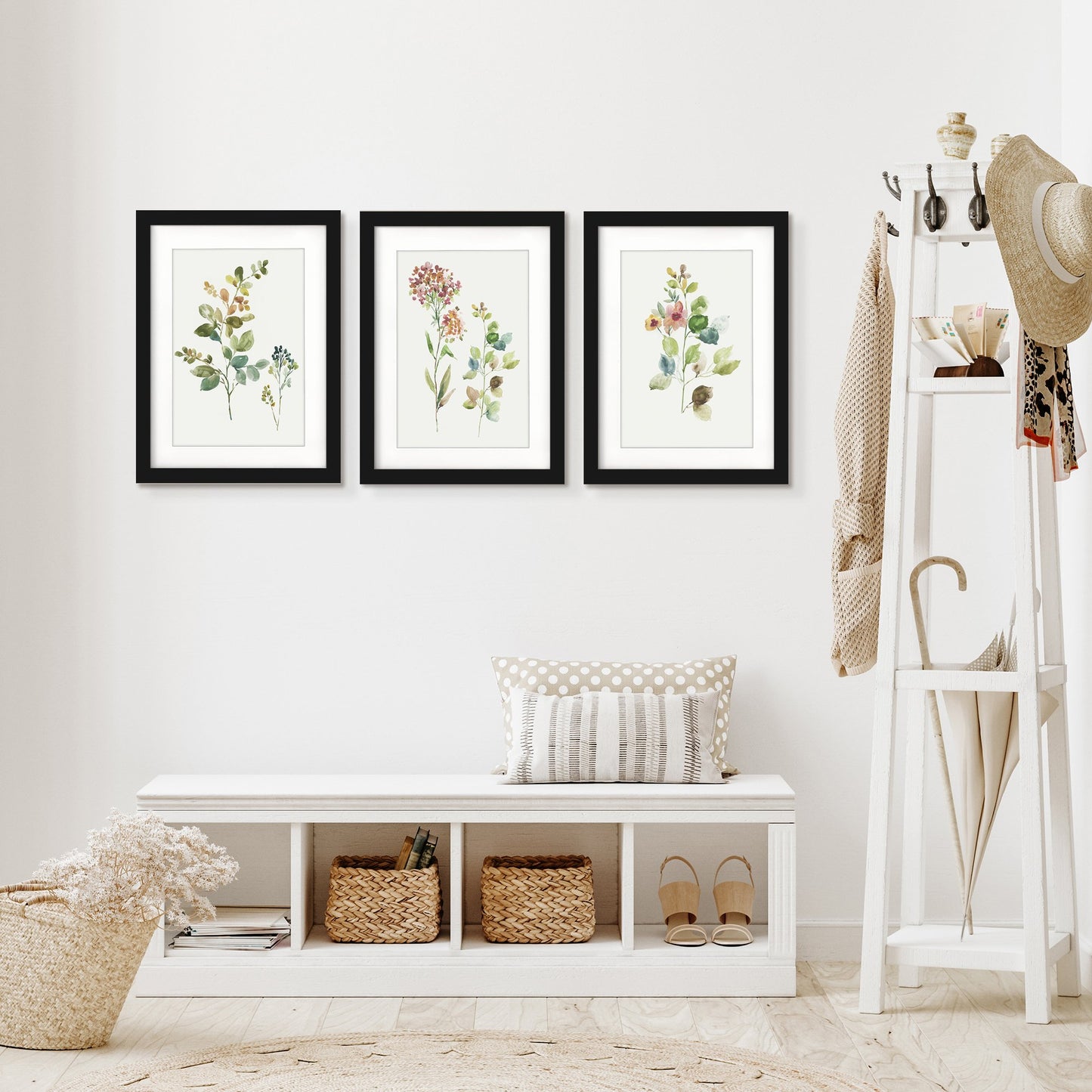 Botanical Illustrations by Asia Jensen - 3 Piece Gallery Framed Print Art Set - Americanflat