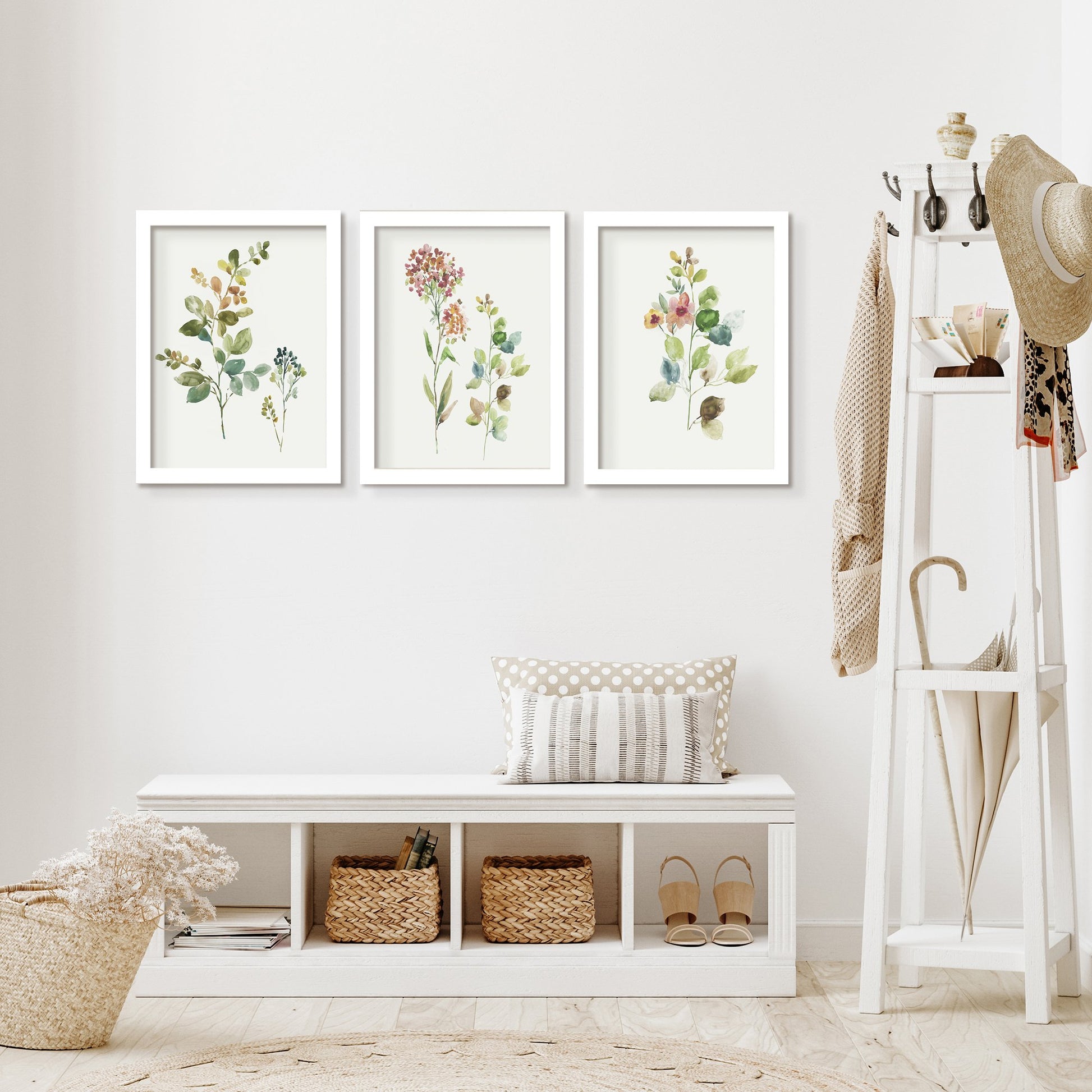Botanical Illustrations by Asia Jensen - 3 Piece Gallery Framed Print Art Set - Americanflat