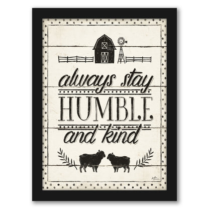 Black and White Country Thoughts I by Wild Apple - Framed Print - Variety of sizes
