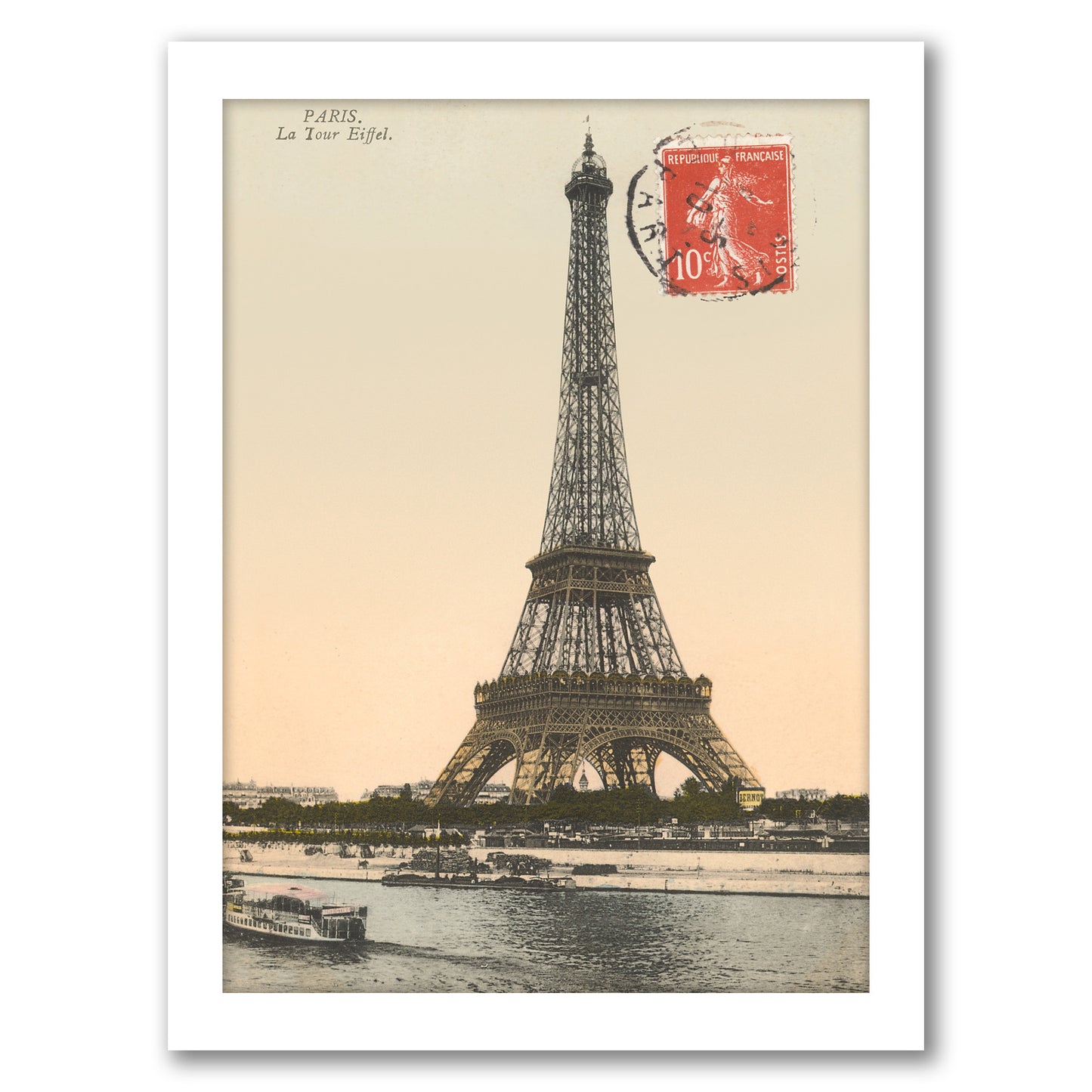 Eiffel Tower by Found Image Press - Framed Print