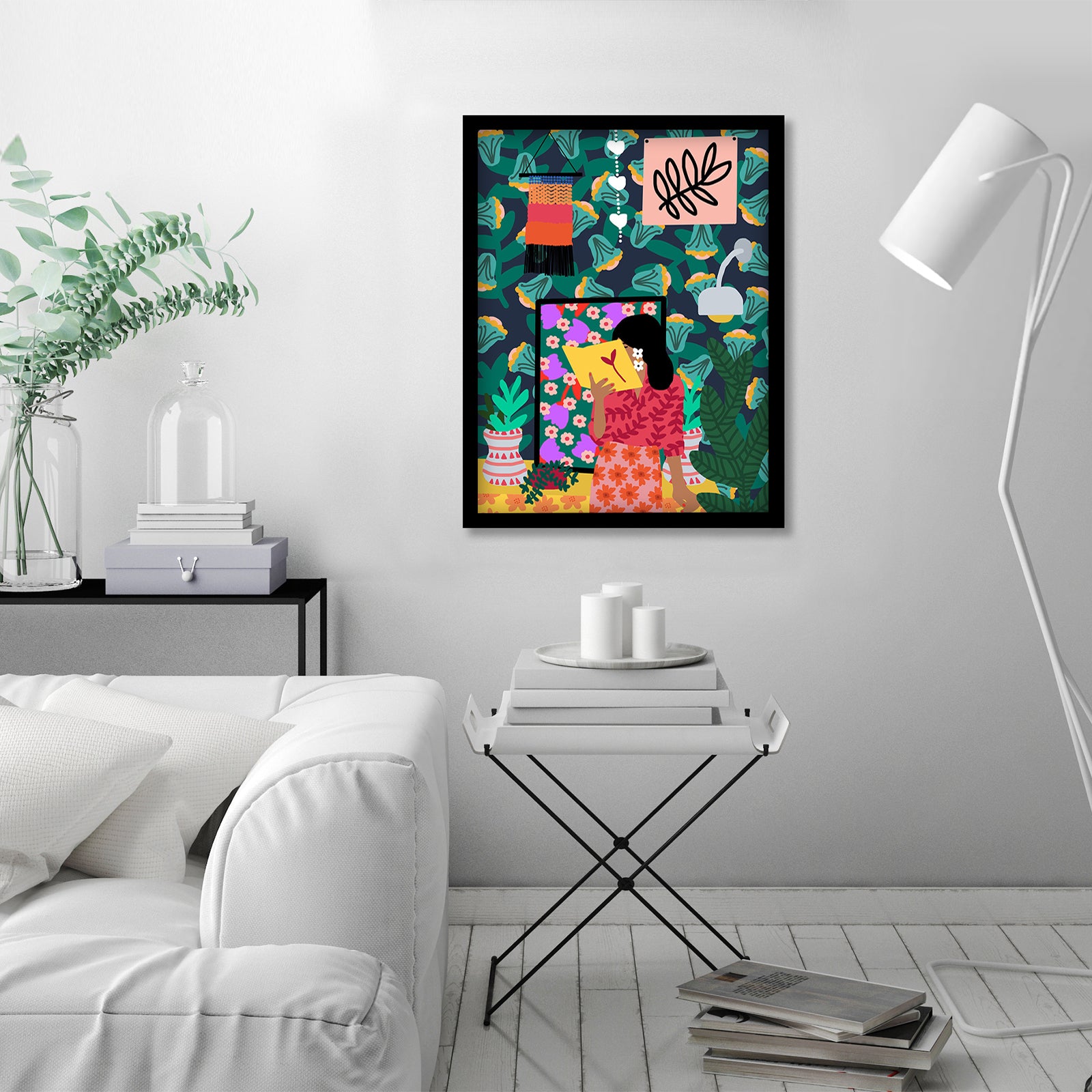 Reading All Day by Studio Grand-Pere Black Framed Print - Framed Print - Americanflat