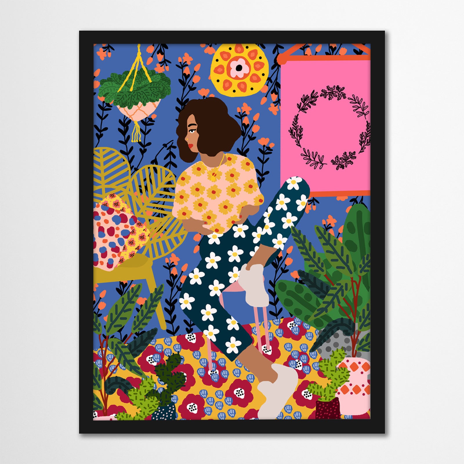 Just Chillin by Studio Grand-Pere Black Framed Print - Framed Print - Americanflat