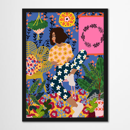 Just Chillin by Studio Grand-Pere Black Framed Print - Framed Print - Americanflat