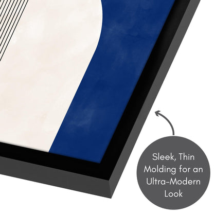Americanflat Royal Blue Abstract Line Shapes by The Print Republic - 10 Piece Set