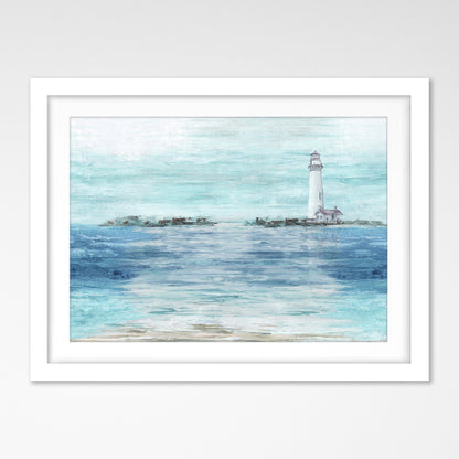 Americanflat 5 Piece Black Framed Gallery Wall Art Set - Ocean Sailing Lighthouse