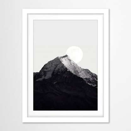 Americanflat 5 Piece Black Framed Gallery Wall Art Set - Black Abstract Balance Landscape
