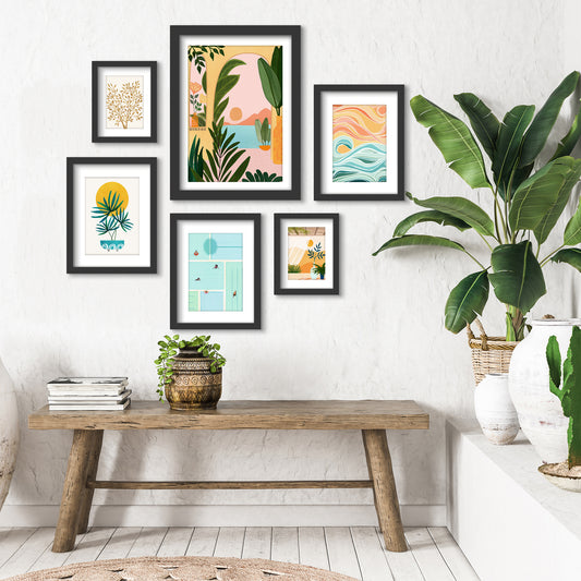 Ocean View 2 - 6 Piece Framed Gallery Wall Set - Americanflat