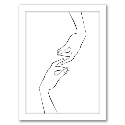 Touching By Martina - Framed Print