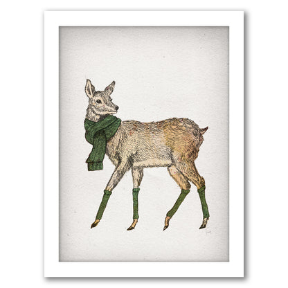 Deer by David Fleck - Framed Print