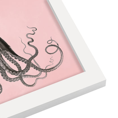 Mil Pink Choco Octopus by Coastal Print & Design - Framed Print