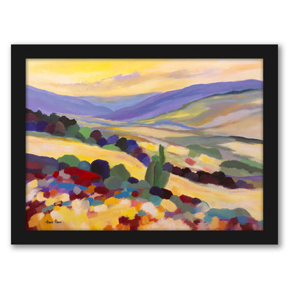 Abstract Landscape 7 By Hans Paus - Framed Print
