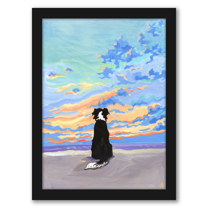 Watching The Sunset By Mary Kemp - Framed Print