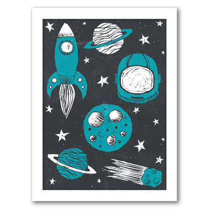 Space Age by Tracie Andrews - Framed Print