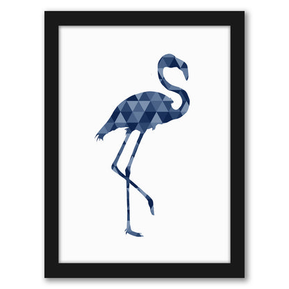 Geometric Flamingo By Nuada - Framed Print
