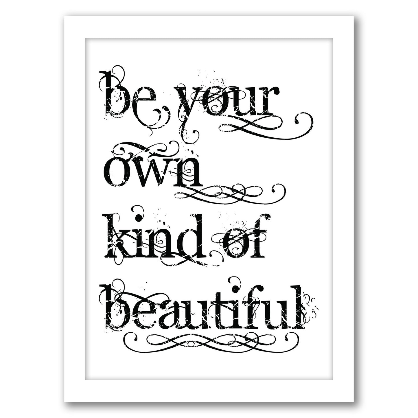 Be Own Beautiful by Amy Brinkman - Framed Print