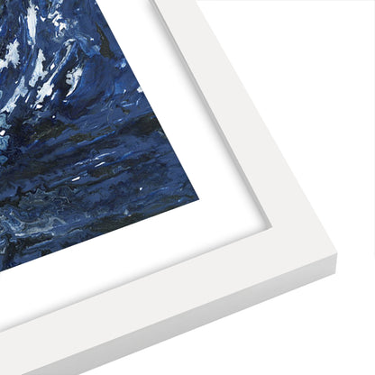 Americanflat 5 Piece Black Framed Gallery Wall Art Set - Blue Ocean Surf Boat