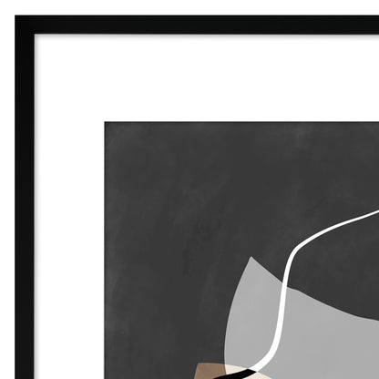 Americanflat Neutral Tones Minimalist Abstract by The Print Republic - 6 Piece Set