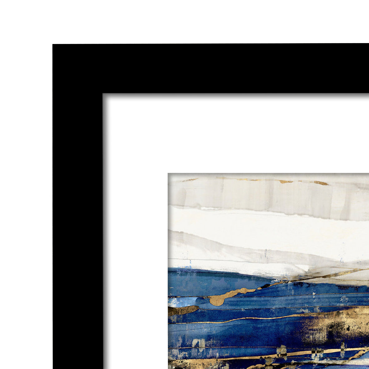 Indigo Dye by PI Creative - 7 Piece Framed Gallery Wall Art Set - Americanflat
