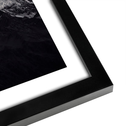 Americanflat 5 Piece Black Framed Gallery Wall Art Set - Black & White Landscape & Earth Tones Abstract Nature
