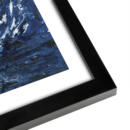 Americanflat 5 Piece Black Framed Gallery Wall Art Set - Blue Ocean Surf Boat