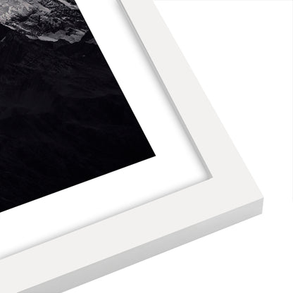 Americanflat 5 Piece Black Framed Gallery Wall Art Set - Black Abstract Balance Landscape