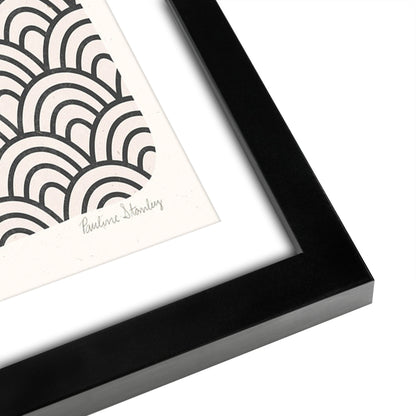 Americanflat 5 Piece Black Framed Gallery Wall Art Set - Black & Gold Abstract Botanical Wire Art Woman
