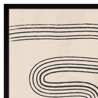 Americanflat Mid Century Neutral Abstract Landscape by The Print Republic - 2 Piece Set