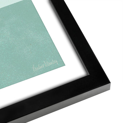 Americanflat 5 Piece Black Framed Gallery Wall Art Set - Pastel Colored Abstract Shapes