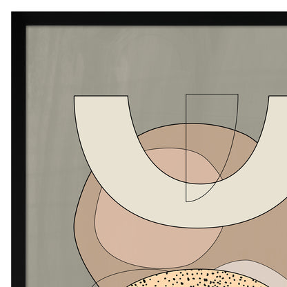 Mid Century Neutral Abstract Landscape by The Print Republic x Americanflat - 2 Piece Set Print Wall Art Set