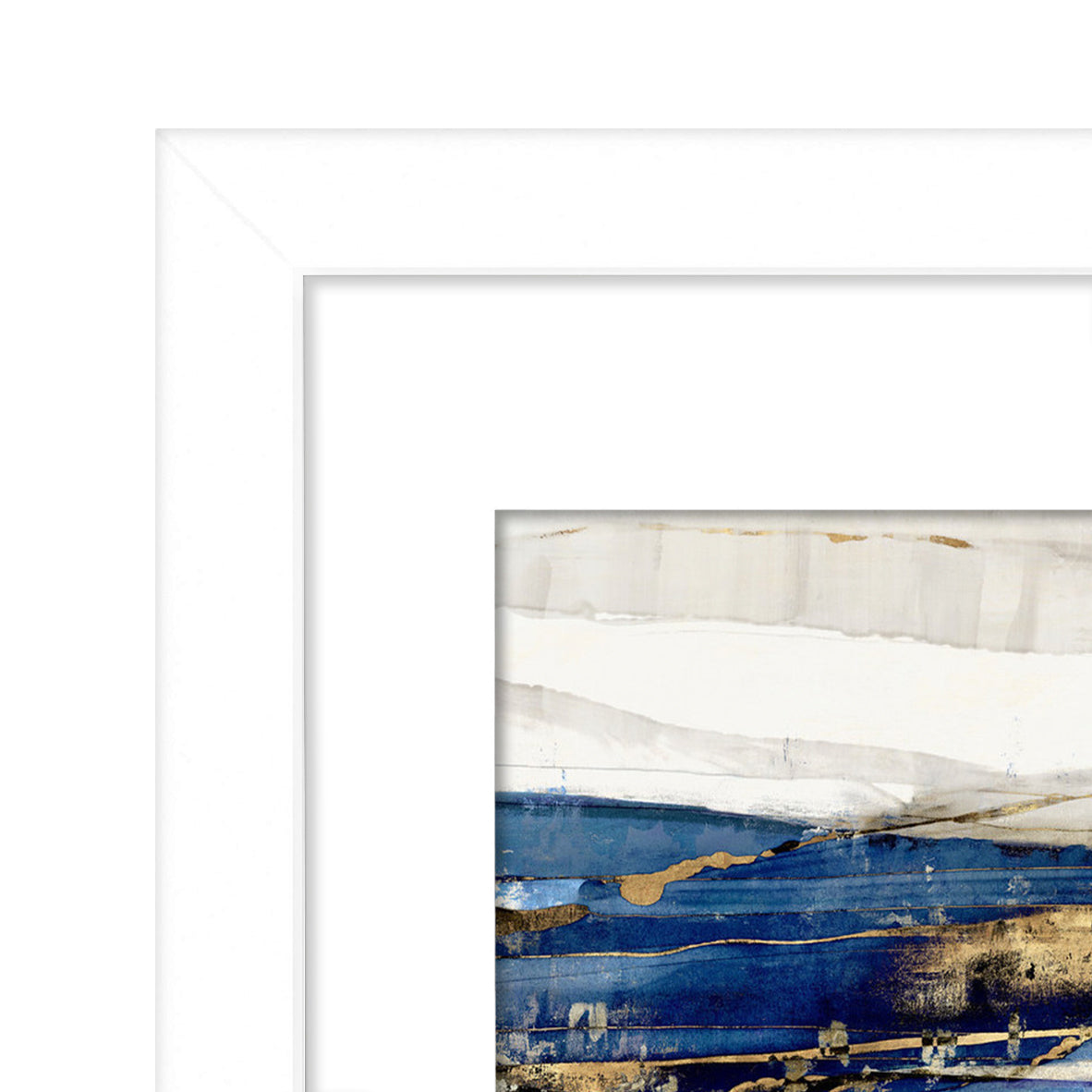 Indigo Dye by PI Creative - 7 Piece Framed Gallery Wall Art Set - Americanflat