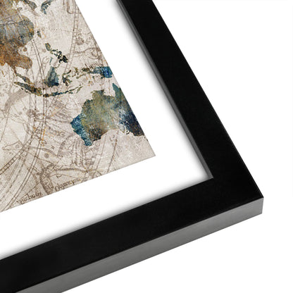 Americanflat 5 Piece Framed Gallery Wall Art Set - Earth Tones Travel Wanderlust