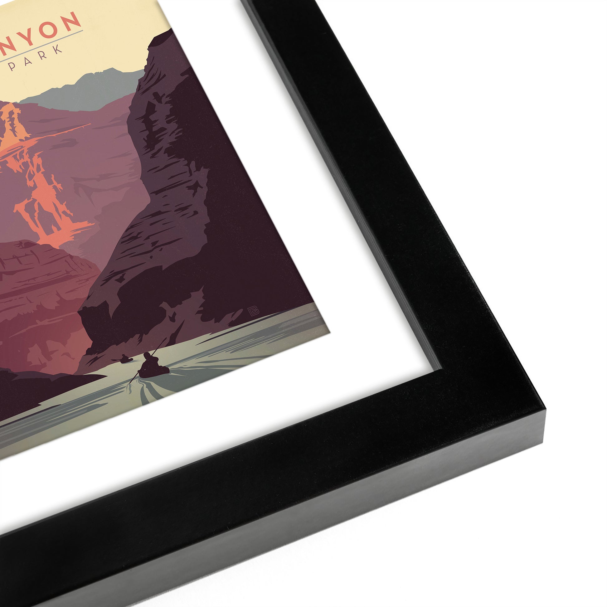 Western National Parks 4 Piece Gallery Framed Print Art Set