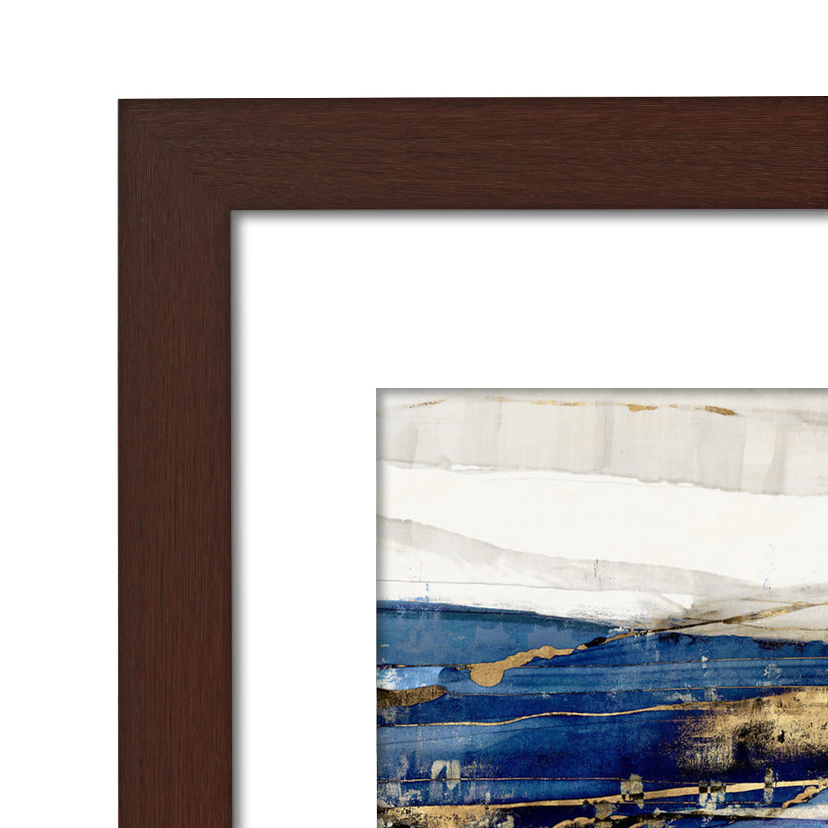 Indigo Dye by PI Creative - 7 Piece Framed Gallery Wall Art Set - Americanflat