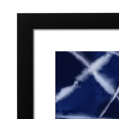 Shibori Blues - 8 Piece Framed Gallery Wall Art Set - Americanflat