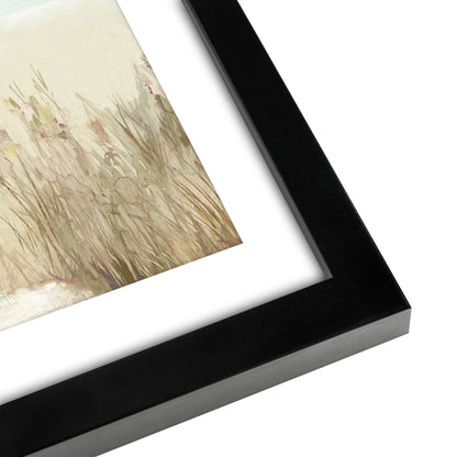 Americanflat 5 Piece Black Framed Gallery Wall Art Set - Blue Coastal Nature Sailing