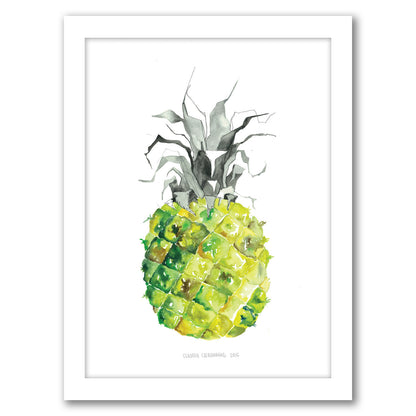 Pineapple Yellow by Claudia Liebenberg - Framed Print