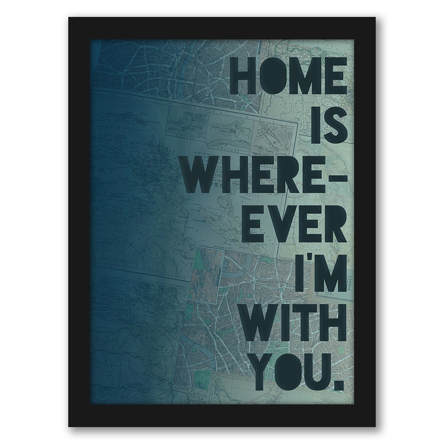 Home by Leah Flores - Framed Print