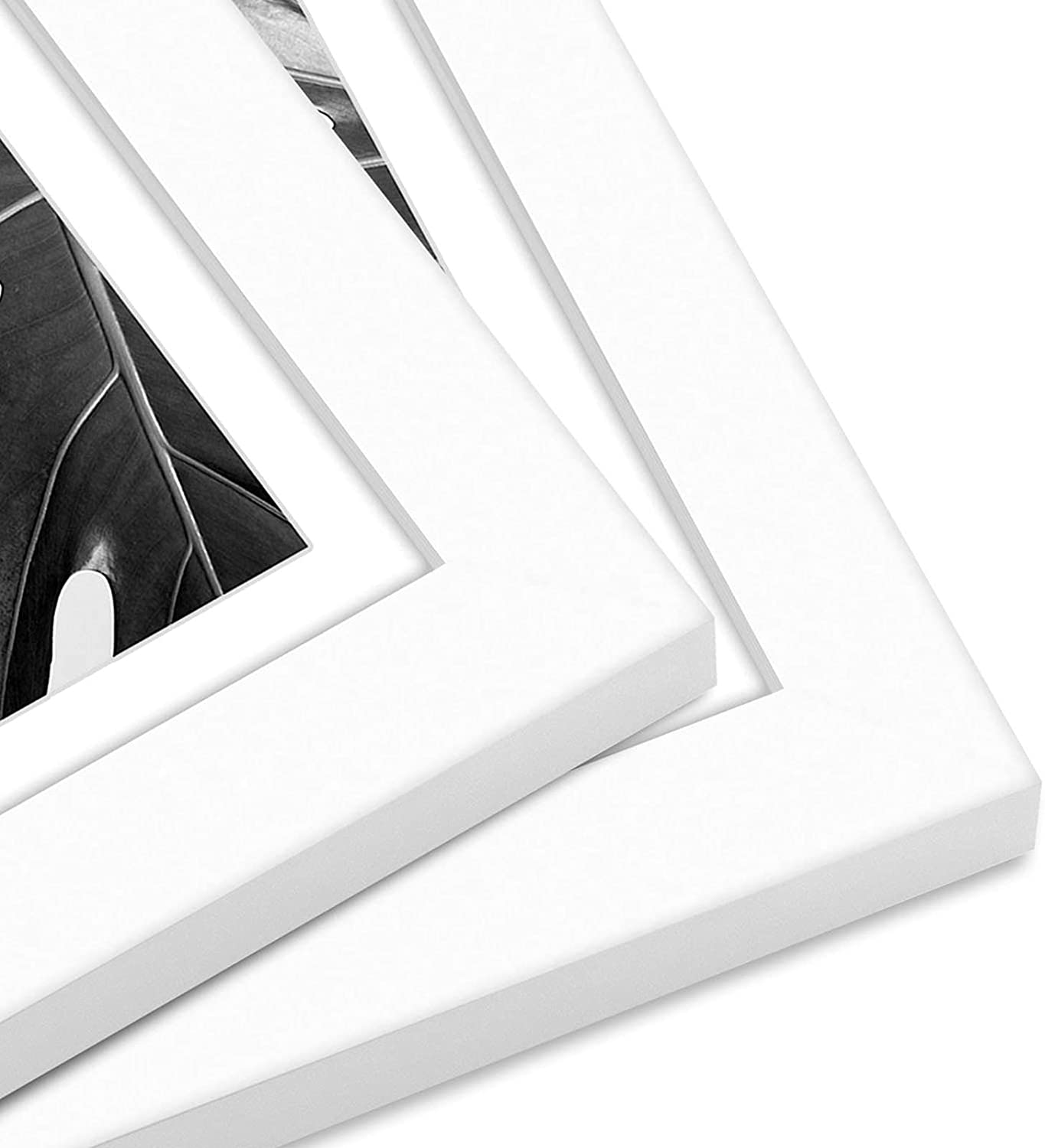 White Cardboard Photo Frame for 4x6, 5x7