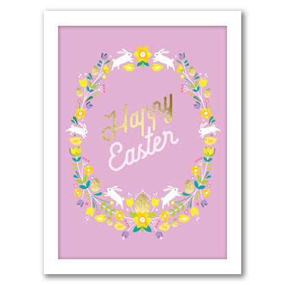Happy Easter 3 by Amanda Shufflebotham - Framed Print