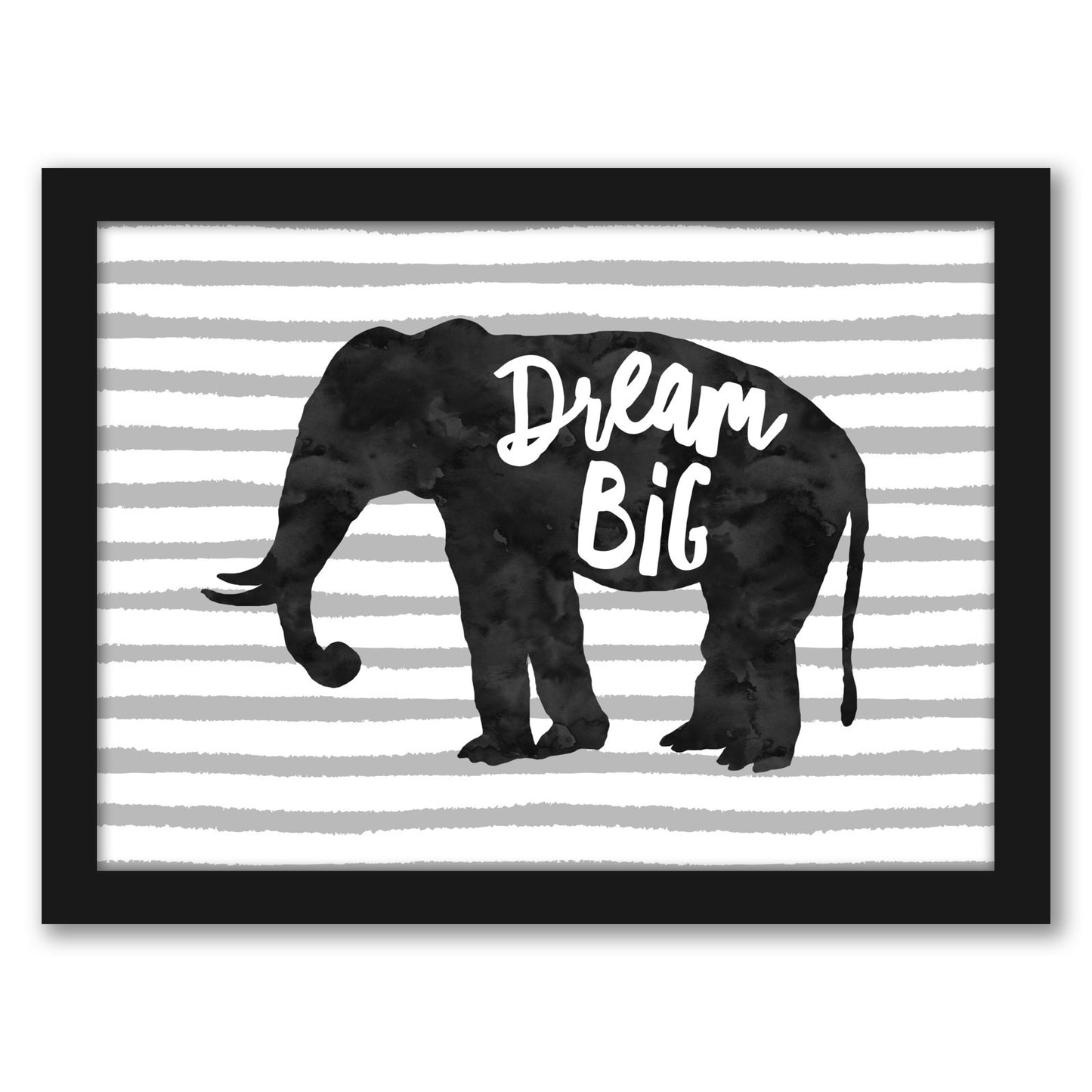 Dream Big Elephant by Amy Brinkman - Framed Print