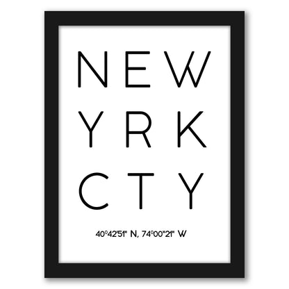 New York City by Pop Monica Framed Print