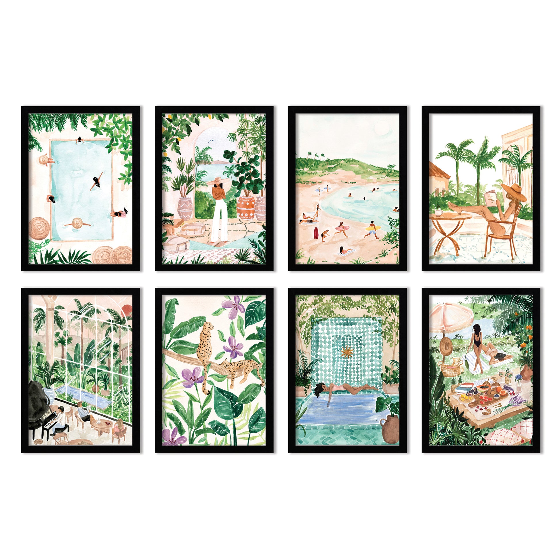 8 Piece Framed Art Set - Americanflat