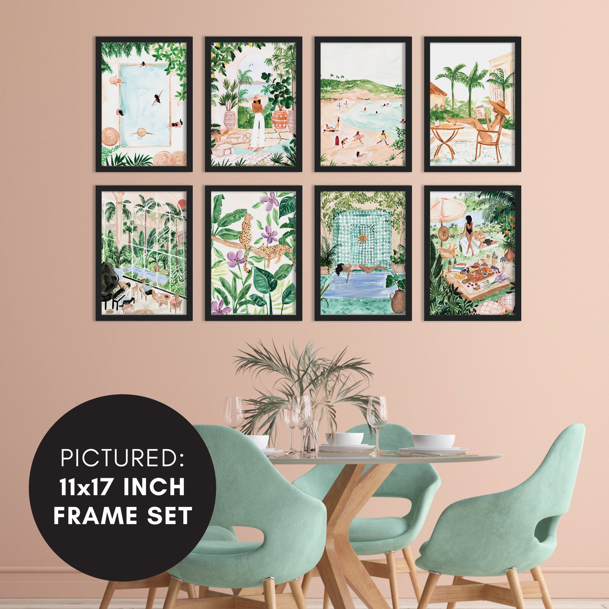8 Piece Framed Art Set - Americanflat