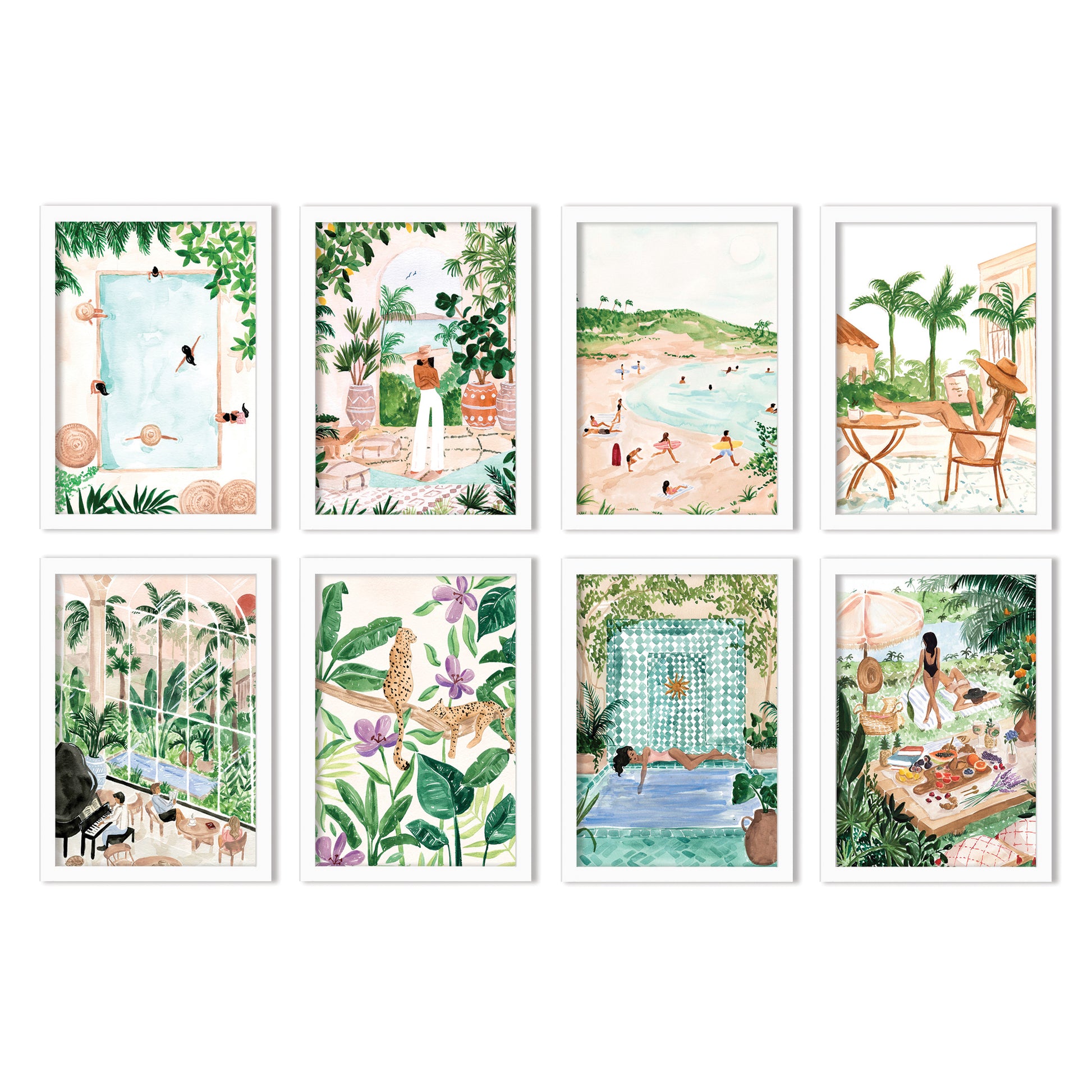 8 Piece Framed Art Set - Americanflat