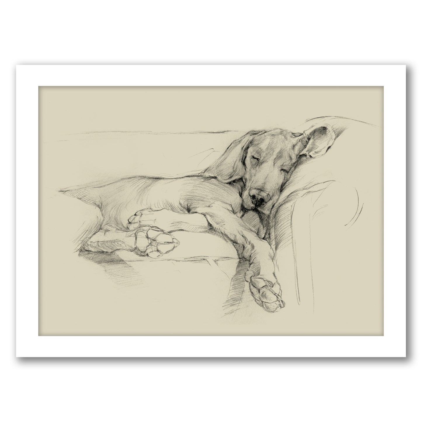 Dog Days I by Ethan Harper by World Art Group - Framed Print