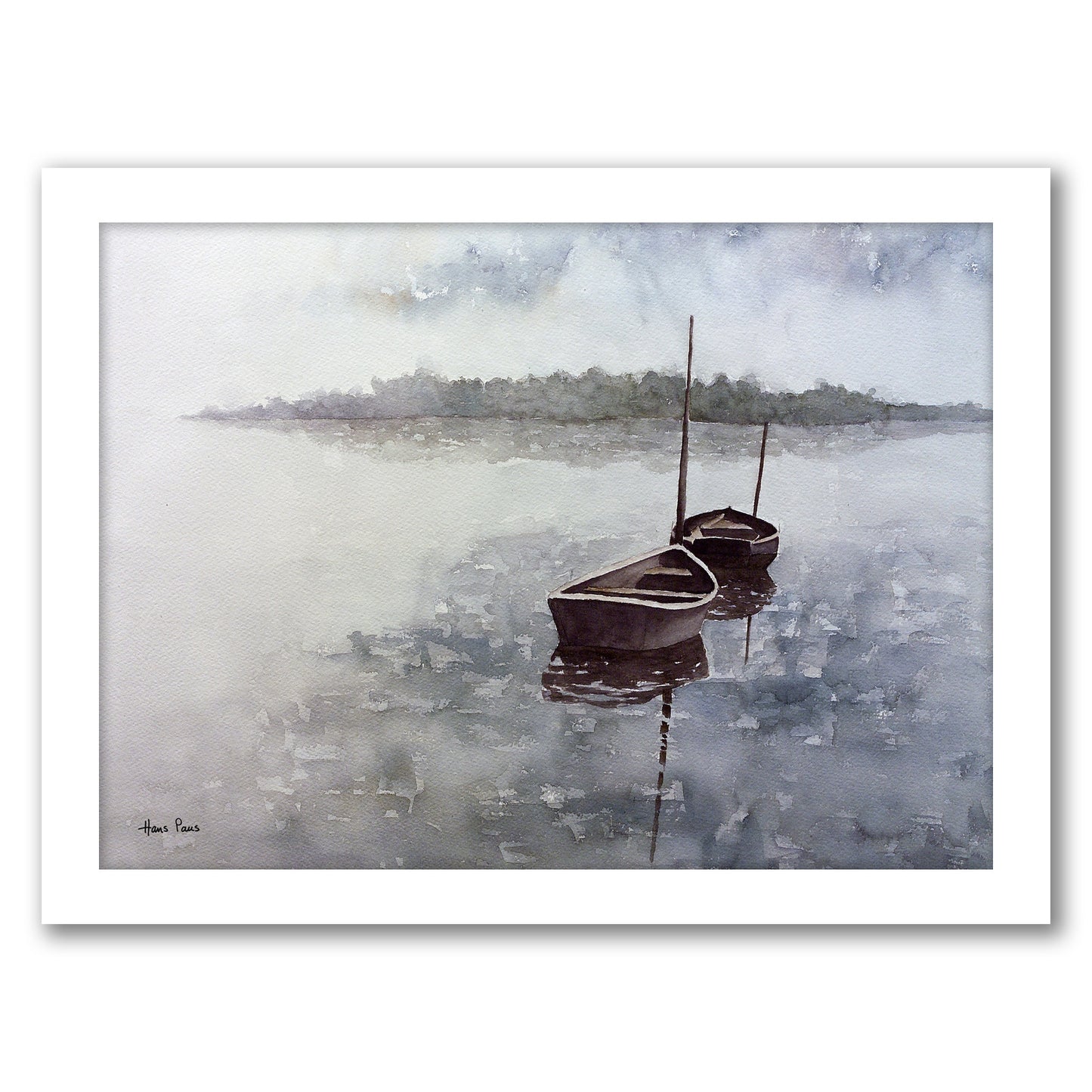 Boats 1 By Hans Paus - Framed Print