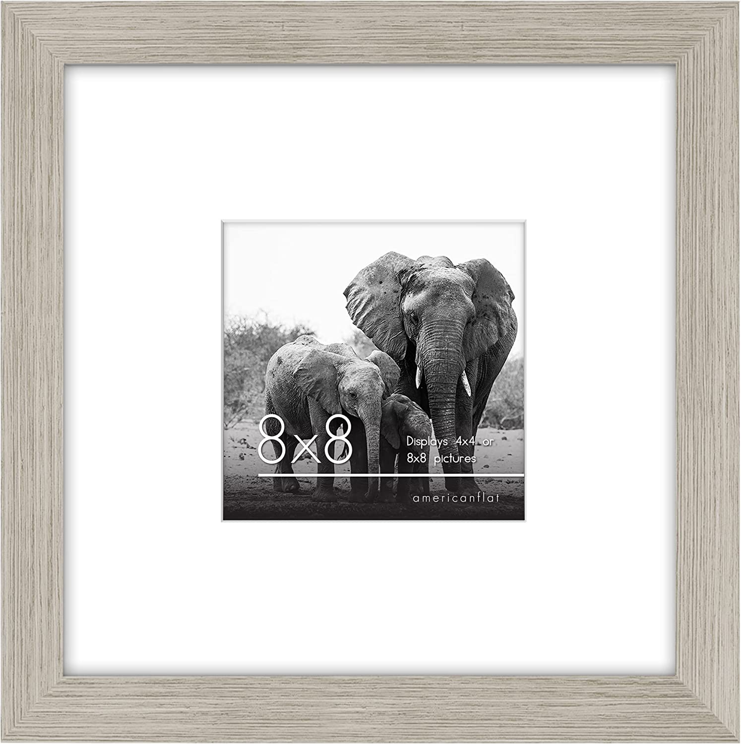 Picture Frame in White Set of 2 - Composite Wood with Shatter Resistan –  Americanflat