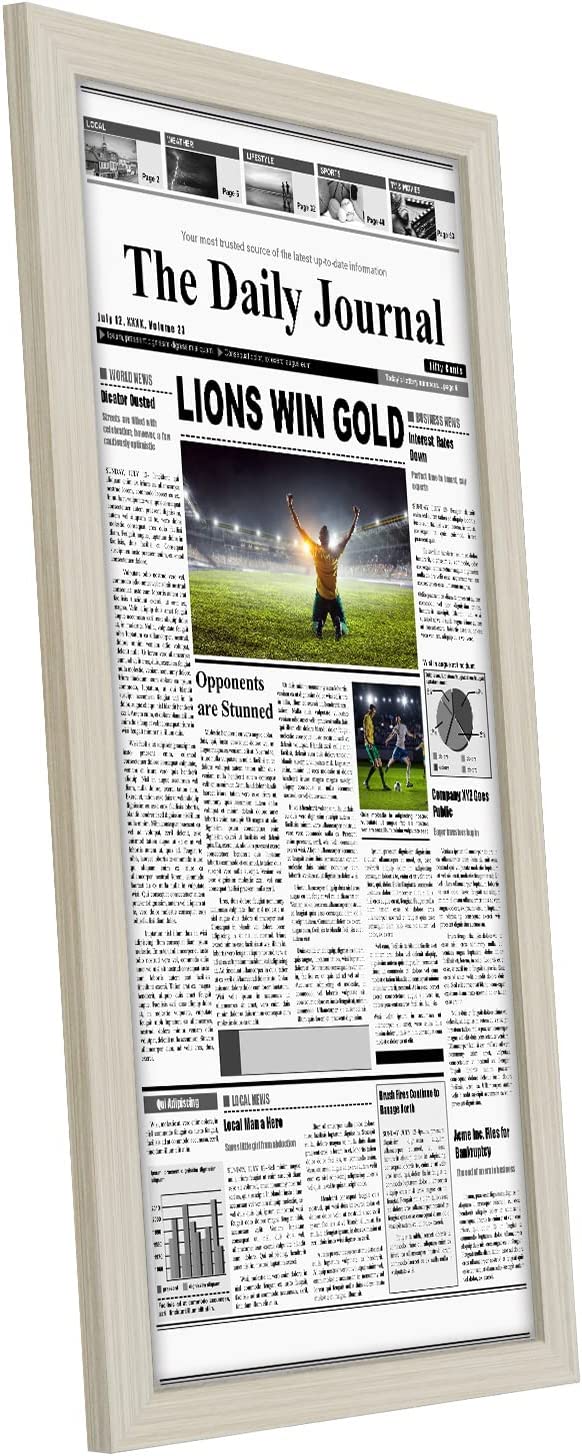 Newspaper Frame - Assorted Media Article Cover Frame - Variety of colors