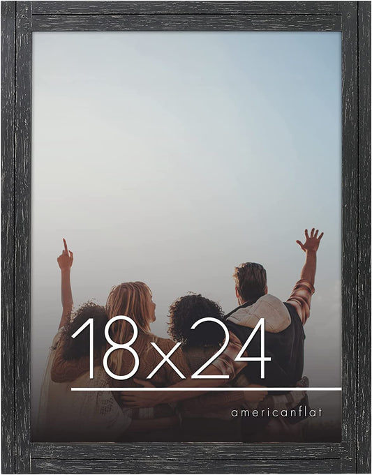 Rustic Picture Frame with Distressed Molding | Hampton Collection