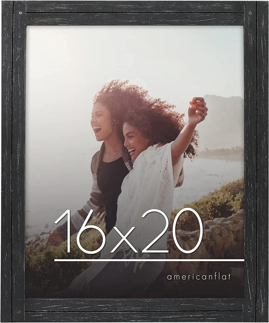 Rustic Picture Frame with Distressed Molding | Hampton Collection